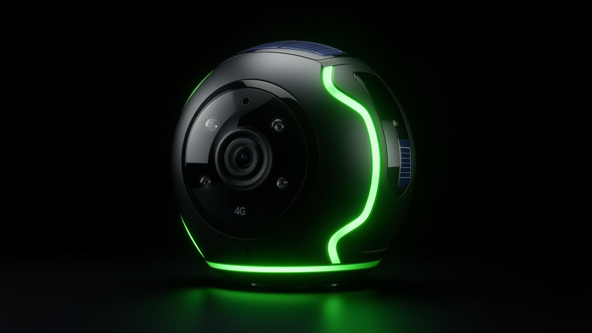 4G solar security camera with 360 degree rotation