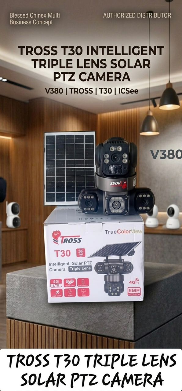 V380 3-Lens PTZ Camera