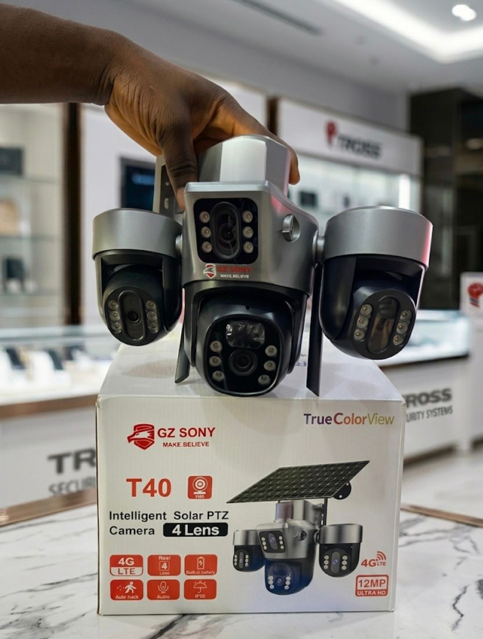 V380 GZ Sony T40 Quad Lens Auto-Rotating PTZ Camera