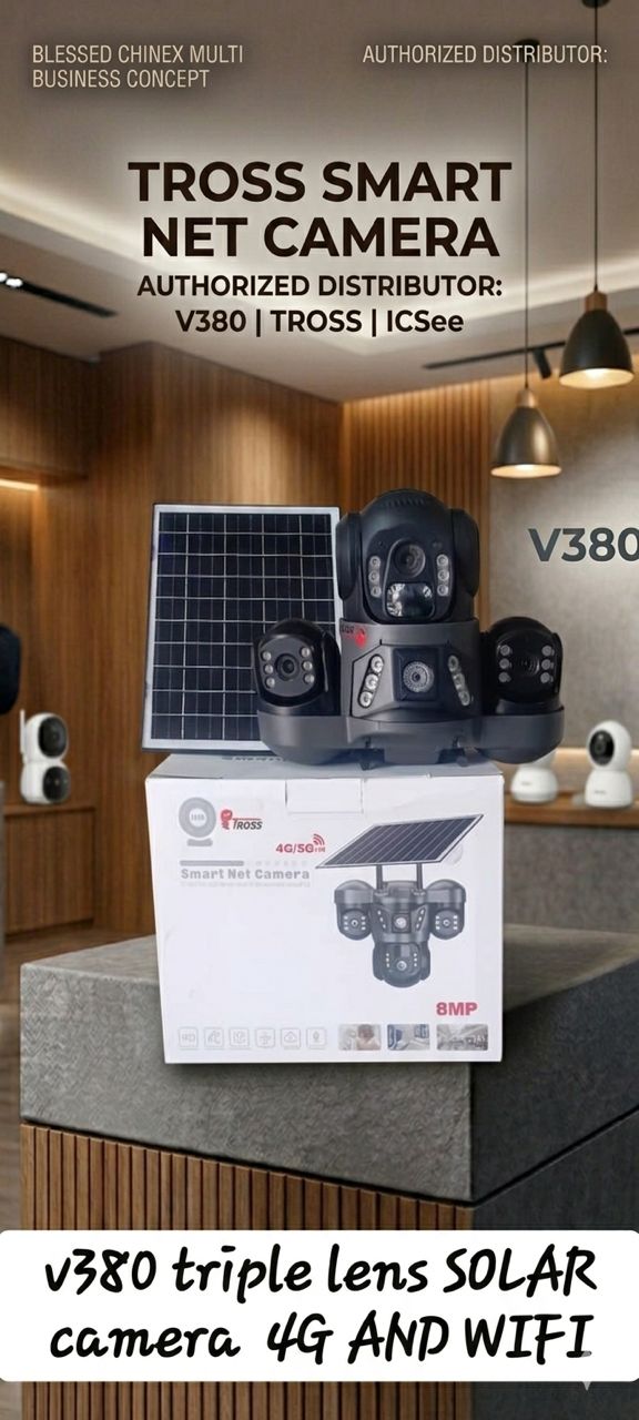 V380 Tross 3-Lens PTZ Camera